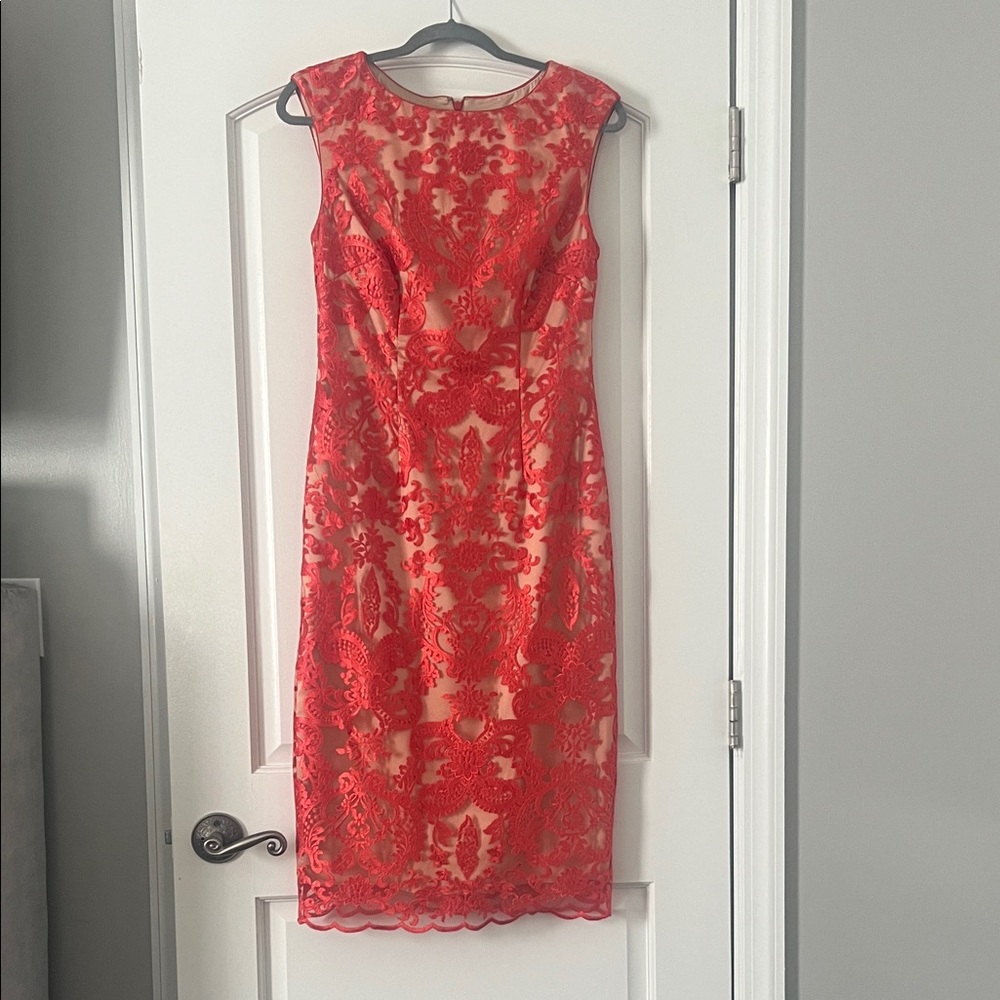 Elegant Red Lace Dress